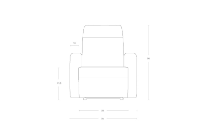 Dimensoes do produto poltrona reclinvel sl